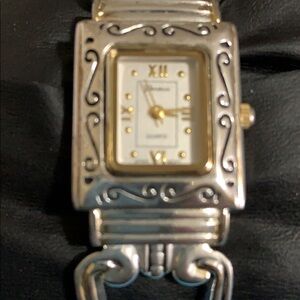 Genova platinum stainless steel watch